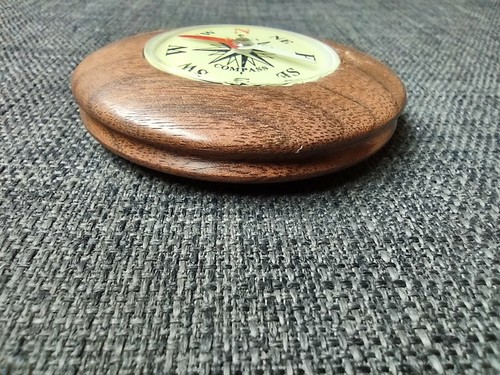 Brújula de madera artesanal para senderismo camping supervivencia - convertida a mano en EE. UU. - Imagen 5 de 25