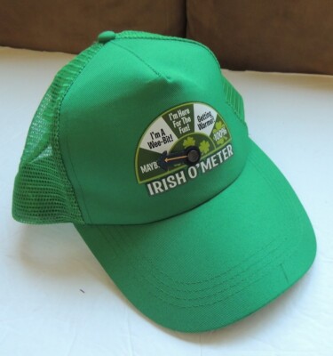 Irish O' Meter Patrick's Day Ireland Green Beer Fun Baseball Cap