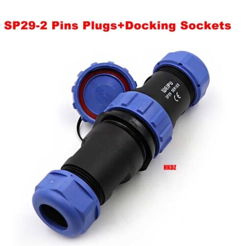 SP29 Aviation Plugs Docking Sockets IP68 Waterproof Inline Connectors 2~26 Pins - Picture 16 of 54