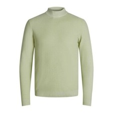 Jack  Jones Mens Jumper Clay Mock Neck Textured Knitwear