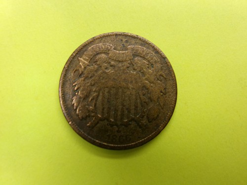 A Set Of 5 - 2 Cent Peices. 1864-1867 and 1871 Years. USSC02TC - Picture 7 of 12