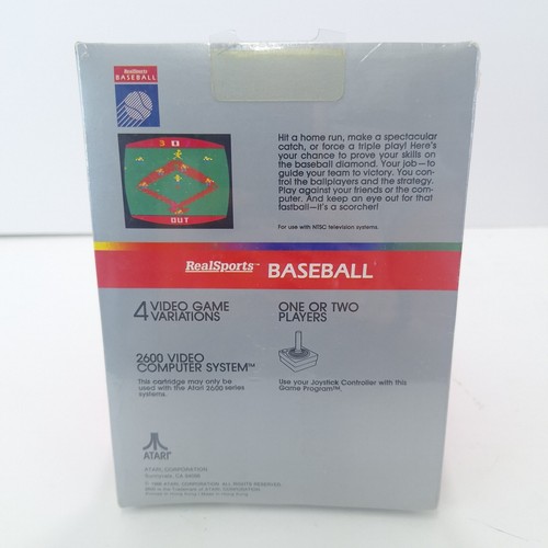 Vintage Boxed Atari 2600 game Realsports Baseball Sealed New - Picture 2 of 15