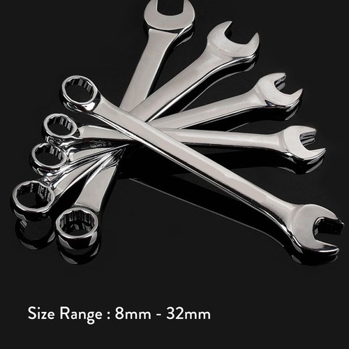 8mm - 32mm Metric Combination Spanners Open End & Ring Socket Wrench Hand Tools - Picture 2 of 9