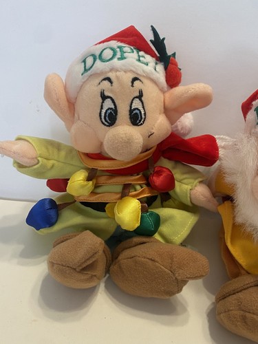 Disney Bean Bag Plush Snow White & Seven dwarfs Christmas set - Picture 6 of 19