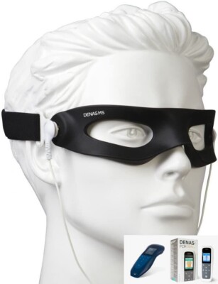 DENAS Eye-glasses electrode treatment for diplopia, cataract & glaucoma therapy