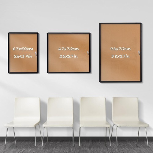Durable Lockable Notice Board with Shatter-Resistant Acrylic & Aluminum Frame - Picture 5 of 9
