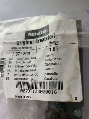7971300 New OEM Genuine Miele Downdraft Vent Fan Control Switch (T8)
