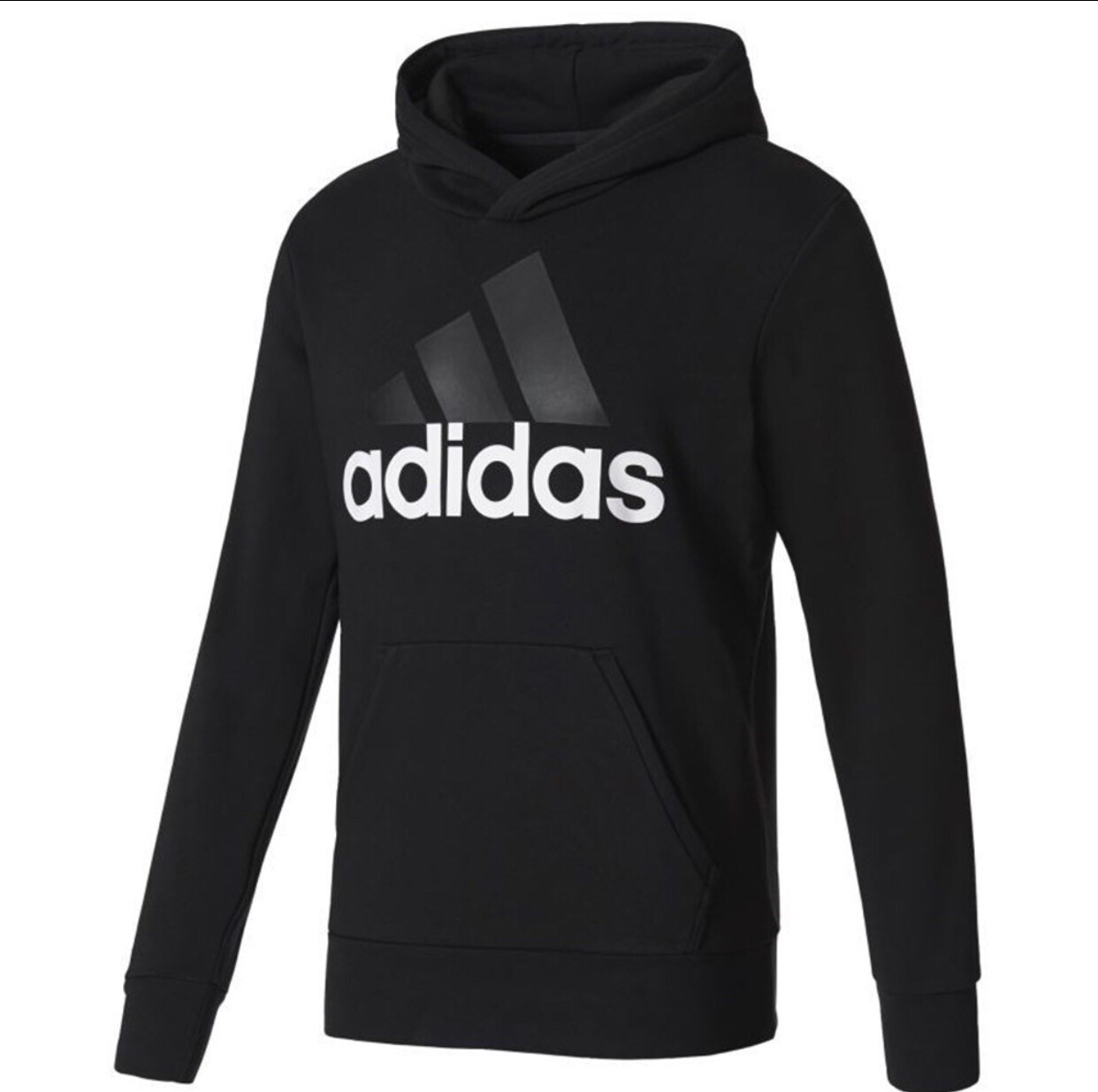 Adidas Essentials Linear Pullover Hood French Ter… - image 2