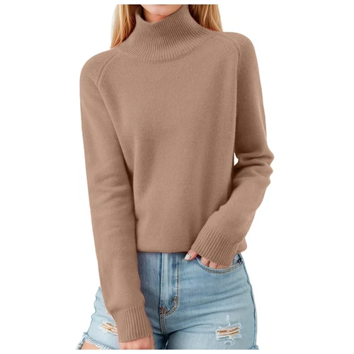 Damen Pullover Langarm Freizeit Rollkragenpullover - Bild 32 von 38