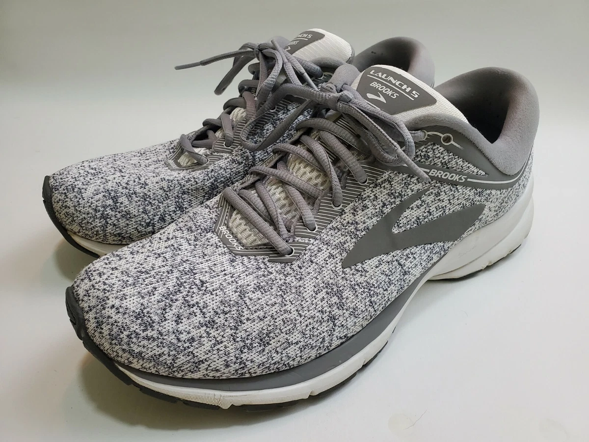 Brooks Womens Launch 5 1202661B170 Gray Running Shoes Lace Up Low Top Size 11 B