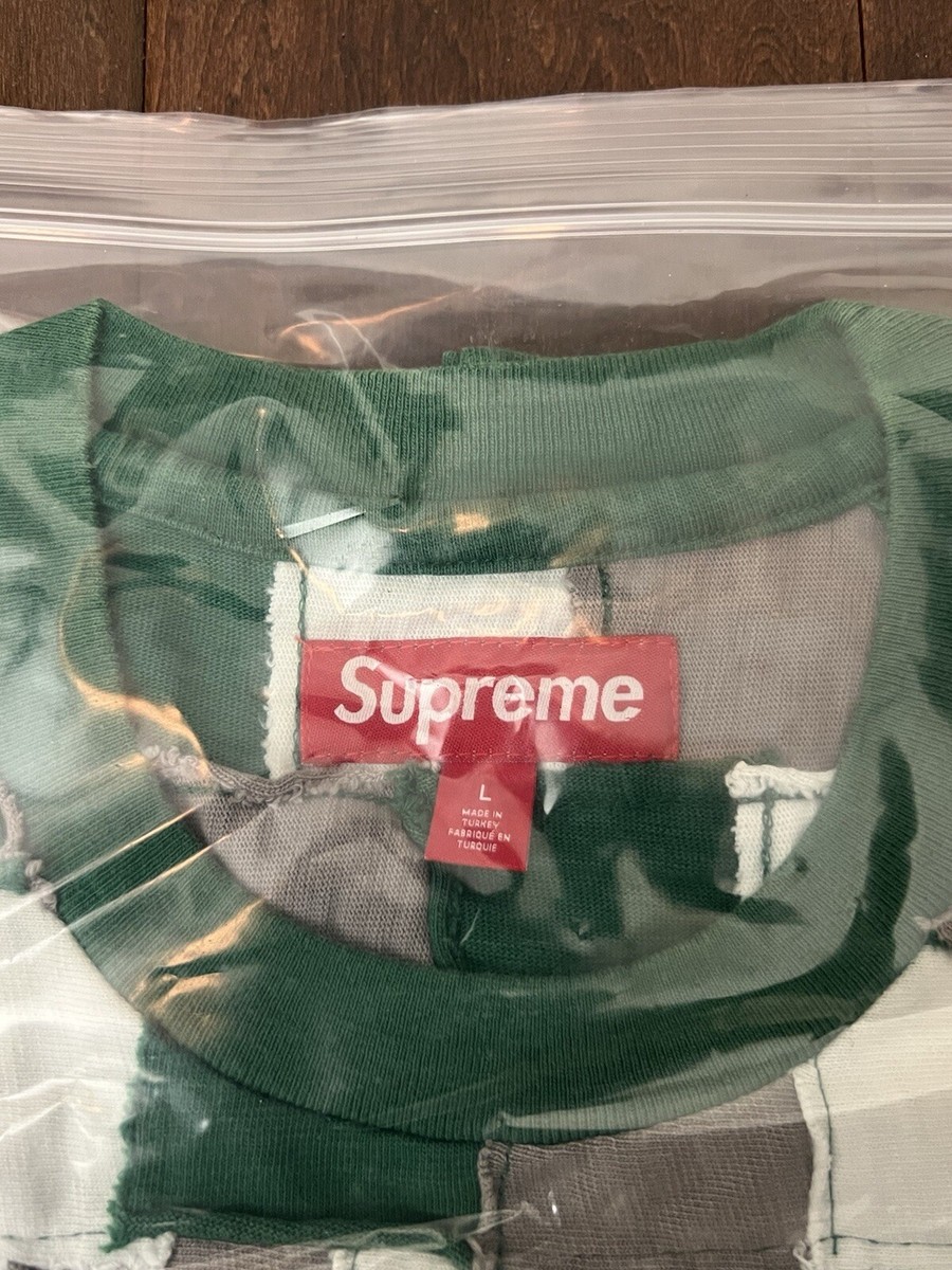 シャツ Supreme PatchworkYoke Football Top Green Supreme FW24 Patchwork Yoke Football Top Green Size Large