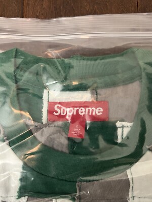 シャツ Supreme PatchworkYoke Football Top Green Supreme Patchwork Yoke Football Top (FW24) - $98