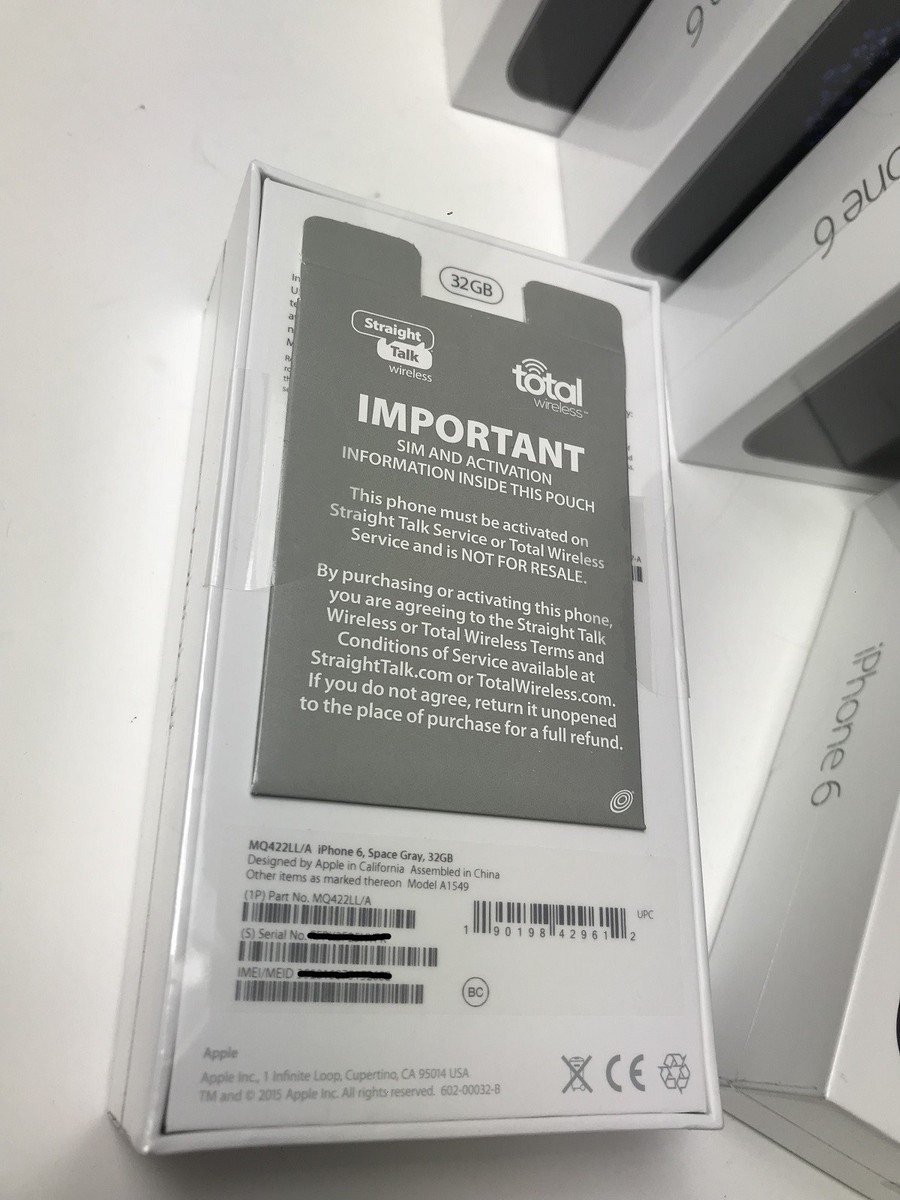 iPhone6s スペースグレイ　32GB iPhone 6S 32GB Space Gray (Black) Straight Talk & Total