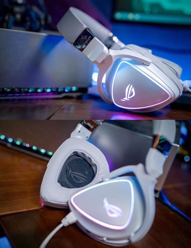 ASUS ROG Delta RGB Quad-DAC Gaming Headsets USB-C Wired Headphones For PC Switch - Afbeelding 8 van 32