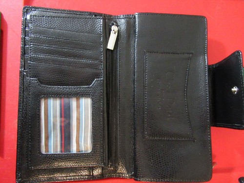 Cleo & Patek Geldbörse schwarz Leder Damen - Bild 1 von 11