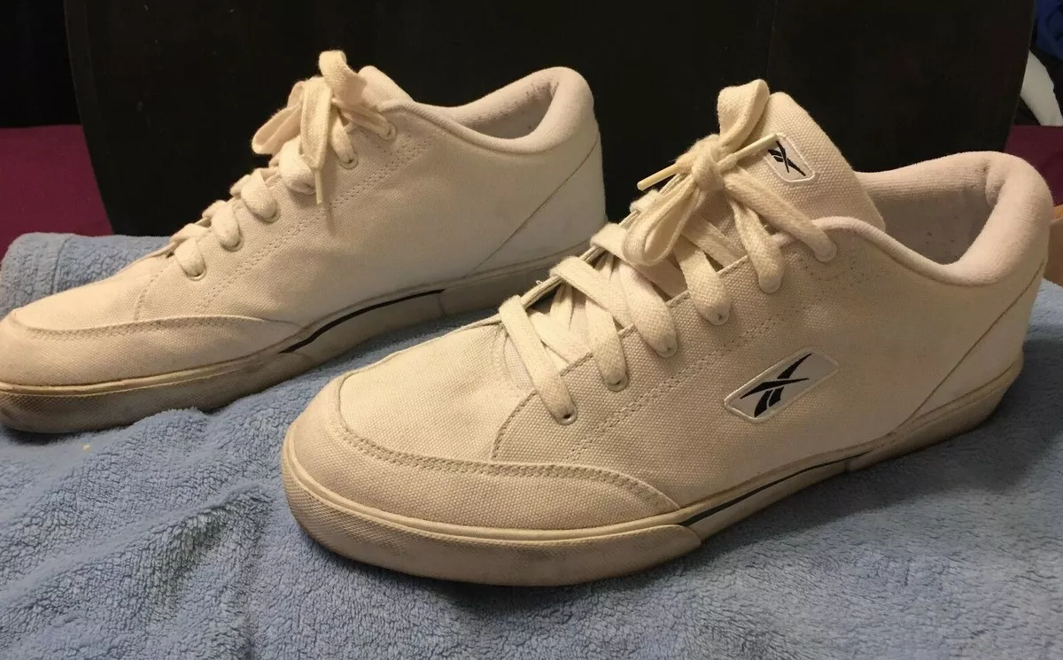 Reebok Men s Fashion Casual Canvas Tennis Shoes Size US 13 White