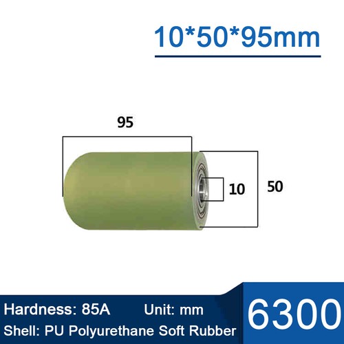 PU Polyurethane Iron Core Roller With Two Bearing Guiding Wheel Flat Belt Idler - Picture 81 of 158