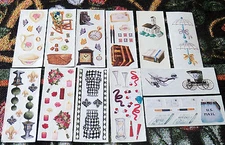 Creative Memories 2x5 Studio Sticker Strips U Choose~Heirloom~Heritage~Fanciful