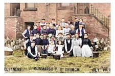 ptc5487 - Yorks - Rawmarsh Primative Methodist Cleaners of 1909 - print 6x4