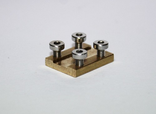 10 Schienenverbinder 19mm lang für Gartenbahn Spur G mit Edelstahlschrauben NEU - Bild 3 von 3