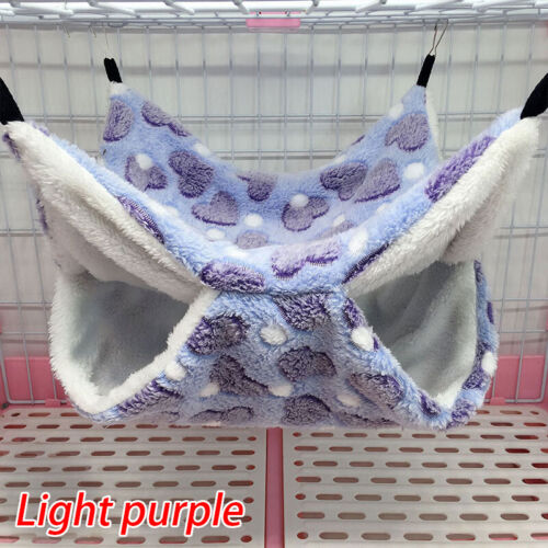 Hamster Squirrel Hammock Plush Warm Hanging Cage Nest Bed House Pets Toy Acces - Picture 18 of 19