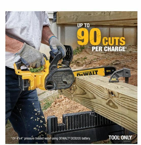 DEWALT DCCS620P1 20V MAX XR Cordless Compact 12 in. Chainsaw Kit (5 Ah) New  885911524049