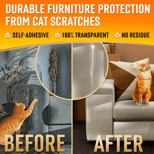 Heavy Duty Cat Scratch Deterrent Furniture Protectors for Sofa 10 XLarge Sheets - Picture 2 of 7