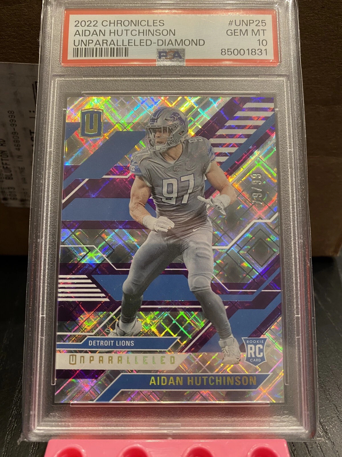 Aidan Hutchinson Panini Chronicles Unparalleled #UNP25 Diamond
