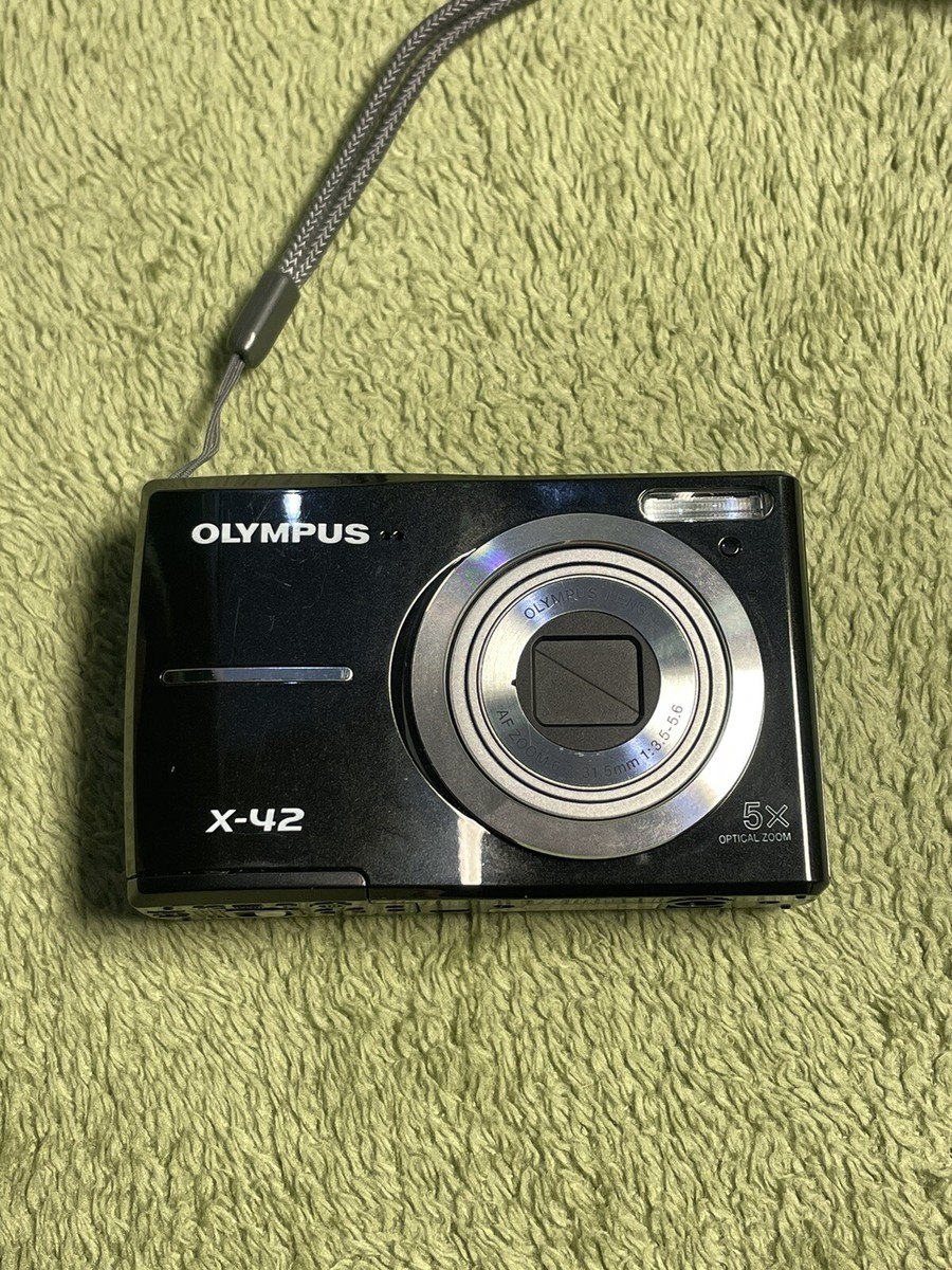 Olympus X-42 Digital Camera 12 MP 5x Optical Zoom Black Not Tested