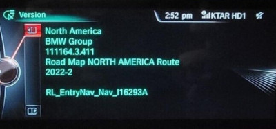Original BMW North America Route 2022-2 MAP Navigation update + FSC code