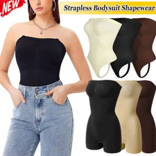 Strapless Women Bodysuit Shapewear Tight Tummy Control Body Shaper Top Underwear