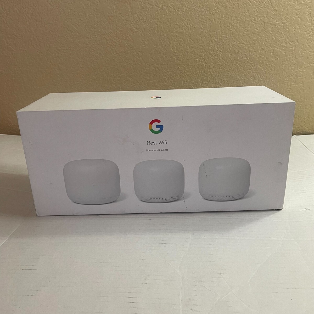 Google Nest Wifi - Wi-Fi Mesh Router AC2200 H2D and 2 Points