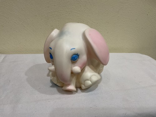 VINTAGE SANI TOY INFANT ELEPHANT SQUEAK TOY, 5 X 5 IN., GREAT WORKING SQUEAKER!