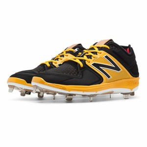 black and yellow new balance baseball cleats