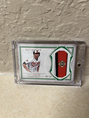 Trey Mancini Definitive Collections Numbered To 15 Game Used Patch