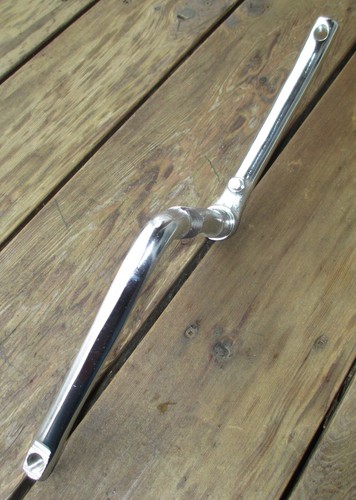 Crank FreeAgent FA Free Agent 1 piece BMX Cranks Chrome 170 or 175mm 24tpi - Picture 5 of 8