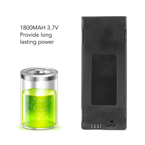 3PCS Drone Li Battery 3.7V 1800MAH Rechargeable Quadcopter Drone Battery For REL - Picture 10 of 22