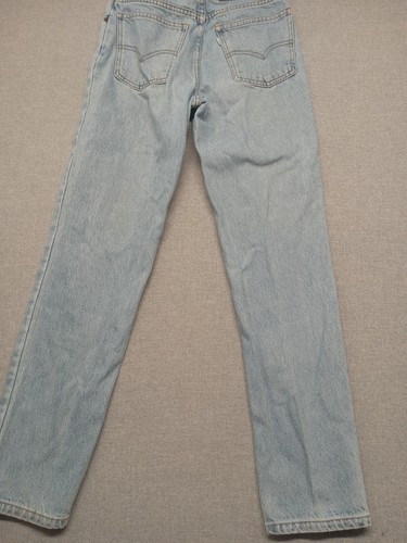 LEVI 512 Jeans Women's 16 Youth 24" Waist 28" Inseam Slim VINTAGE Stonewash - Picture 10 of 15