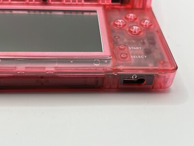 Nintendo DS Lite Console Pink Custom Transparent Clear w