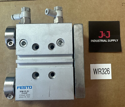 PREOWNED- Festo DFM-25-25-P-A-GF Linear Pneumatic Guide Cylinder || WARRANTY!!