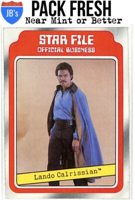 1980 Topps Star Wars Empire Strikes Back Series 1 LANDO CALRISSIAN STAR ...