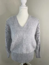 Women’s Vintage Christine Phillipe Gray Angora & Wool Sweater Medium