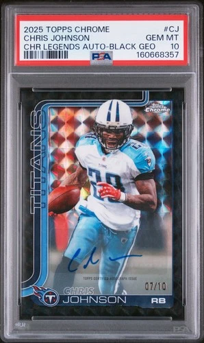 2025 Topps Chrome Chris Johnson Base (PSA 10)