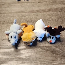 Pound Puppies Plush 3" Mini Pets -1997 Galoob Elephant Lion Polar Bear Reindeer