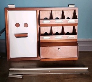 Pottery Barn Daily Organization System 4-In-1 Wood Charging Station Home Office