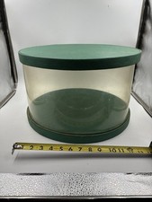 VINTAGE PRINCESS HOUSE ACETATE HAT BOX GREEN
