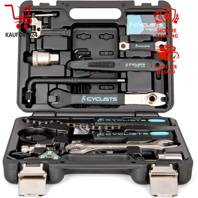 Fahrrad Reparaturset Tragbarer Werkzeugkoffer für Reifen Kette Montage Bike Tool