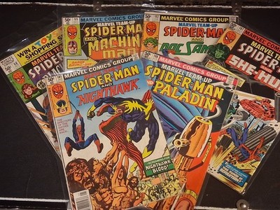 Marvel Team-Up Spider-Man Lot #98 99 101 102 107 108 50¢ Era Run She-Hulk Black