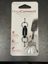 KeySmart MagConnect Magnetic Keyring Quick Connect Black