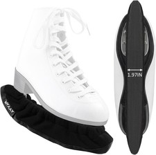 Ice Skate Blade Covers W/ Thickened Widened Bottom 1.97IN Wide Cut-Resistant